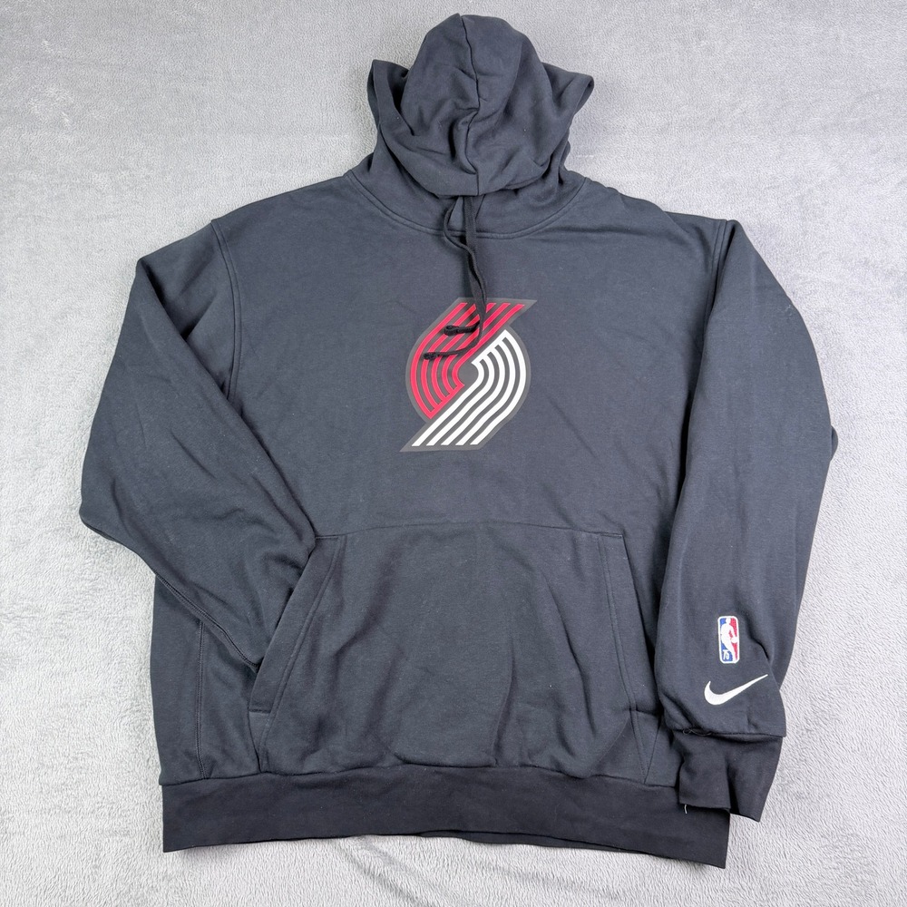 Nike Portland Trail Blazers NBA 75th Anniversary Hoodie Black Mens XL DB1849-010